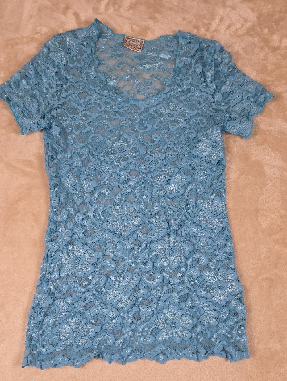 Simply Detailed Lace Short-Sleeve Tee
